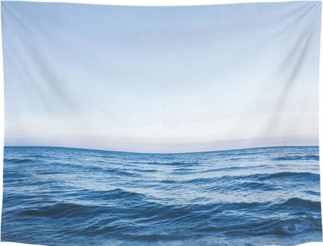 데일리베러 인테리어 가리개천 중형 패브릭 포스터, 바다