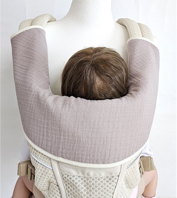 메롱베베 아기띠 침받이 올인원 일체형, 2개, 코코아