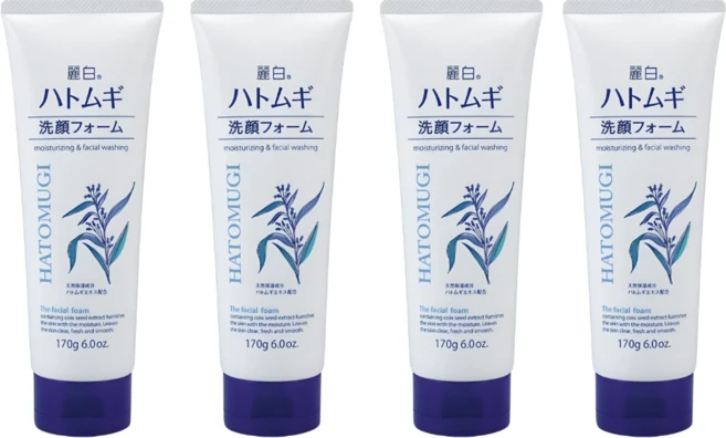 하또무기 HATOMUGI 여백 천연보습 세안 클렌징 폼 170g, 4세트 - 쿠팡