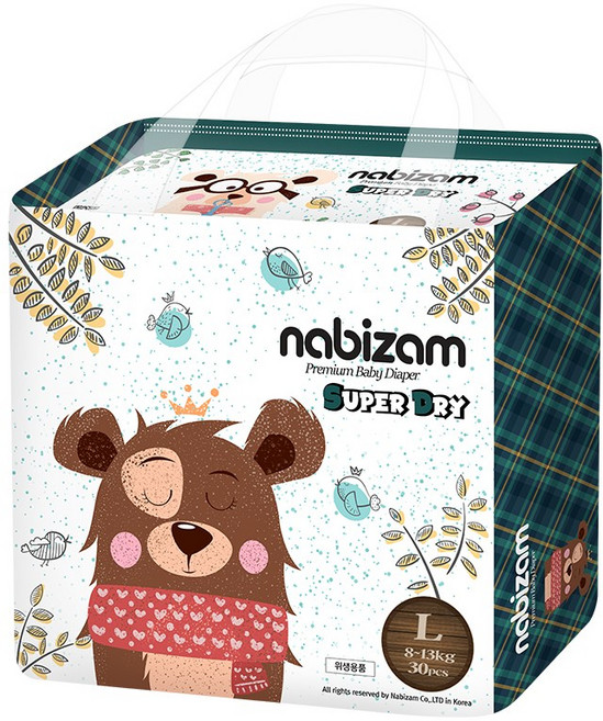 [체험팩] 나비잠 기저귀 슈퍼드라이 팬티 3장 모음, 대형(L), 3매