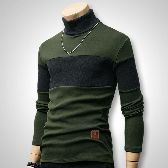 블루포스 BG에슈비 남자 폴라티 목티 남성 목폴라 가을 겨울 빅사이즈 긴팔 티셔츠 단체티