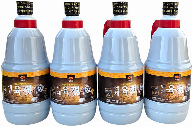 약목참 액체육젓 젓국 멸치진젓, 2.2kg, 4개