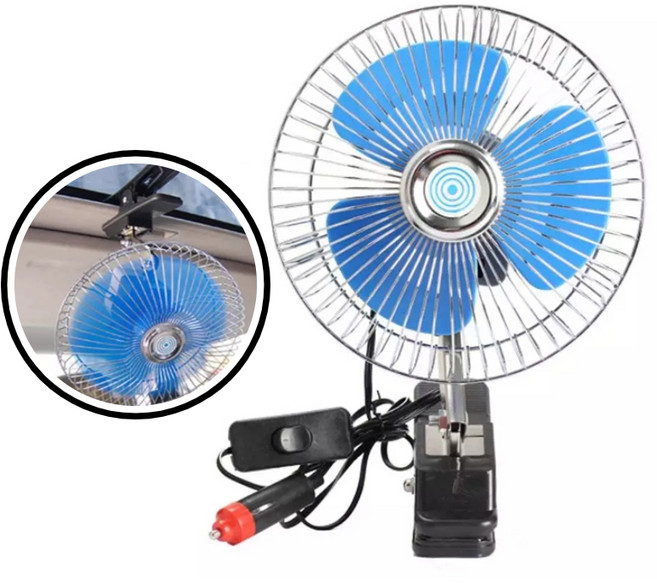 8인치 대형 화물차 선풍기 차량용 12v 24v 시거잭 선풍기 자동차, 차량용선풍기