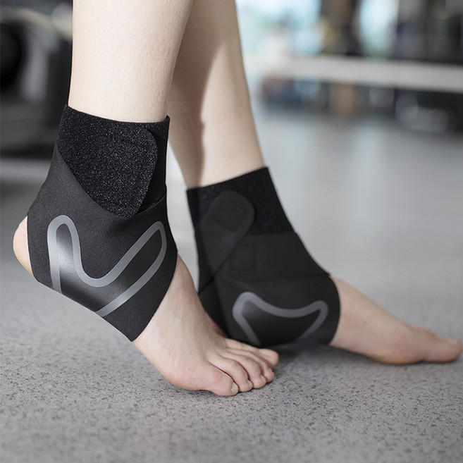 X라인 발목 스트랩 보호대, 1세트, 블랙