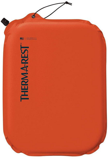 Therm-a-Rest Lite Seat 초경량 공기 주입식 시트 쿠션 오렌지 폴리에스터 33 x 40.6cm, 주황색