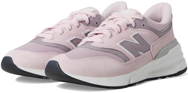 New Balance 유니 성인 997R 스니커즈 로즈 슈가/아이스 와인 11.5 여성/10 남성 - 쿠팡