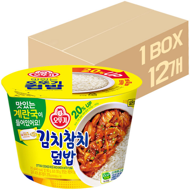 오뚜기 김치참치덮밥 즉석국, 12개, 315g