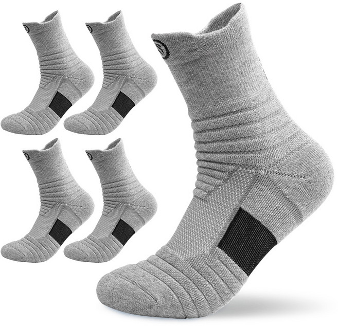 나인벨로 남성 기능성 스포츠 양말 중목 두꺼운양말 5족 세트