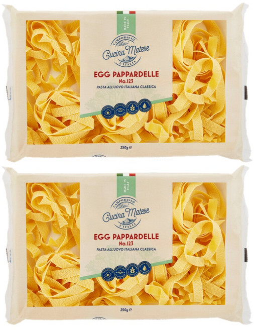 쿠치나 마테세 이탈리안 에그 파파르델레 파스타 Cucina Egg Pappardelle Italian Pasta, 2개, 250g