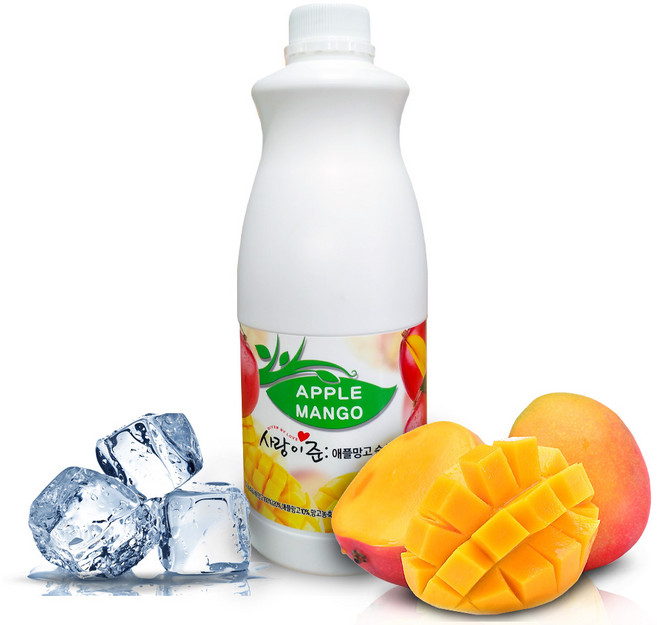 사랑이준 애플망고 베이스 1.8kg/에이드/음료수/음료/탄산수, 1.8kg, 1개