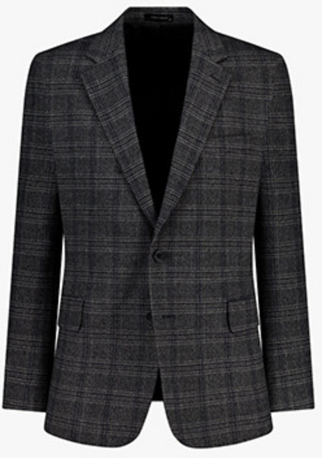 리버클래시 LKF26404 다크그레이 레귤러핏 싱글 투버튼 노치드라펠 셋업자켓