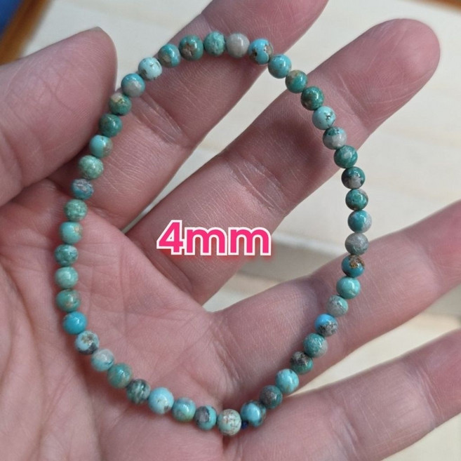 晶寶水晶 綠松石手鍊 4mm 手珠 時尚百搭