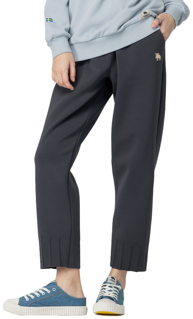 moz 鬆緊休閒褲 積雲灰