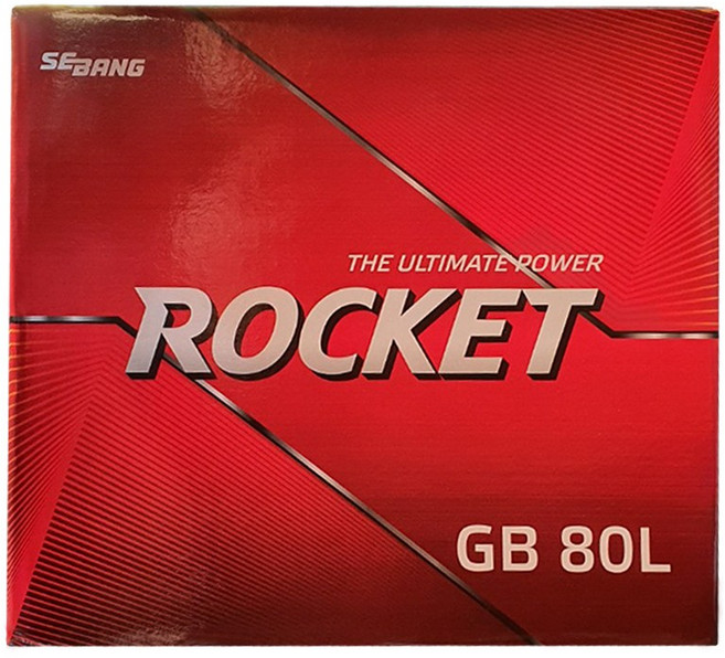 로케트 GB80L 자동차밧데리 폐반납 아반떼 쏘나타 그랜저 싼타페 모하비 K5 K7 배터리, GB80L대여안함+폐전지반납, 1개
