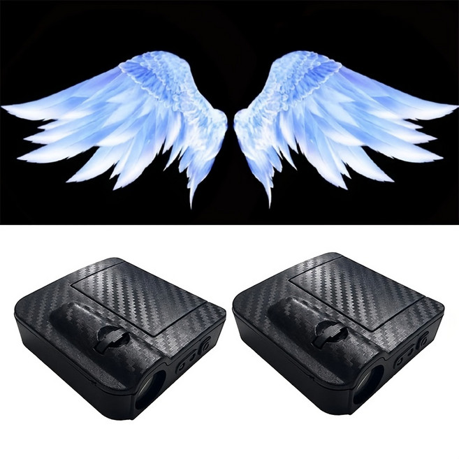 베스트핏 천사 날개 자동차 도어라이트 LED 프로젝터 세트, 흰색 2p, 1박스