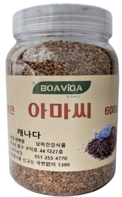 볶은 아마씨 골드, 1개, 600g