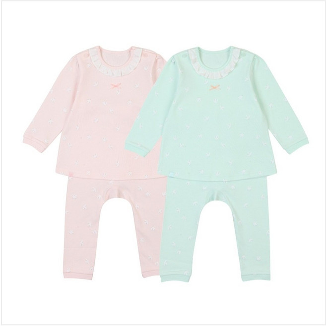 해피랜드 프릴 포인트 사랑스런 여아용 봄내의