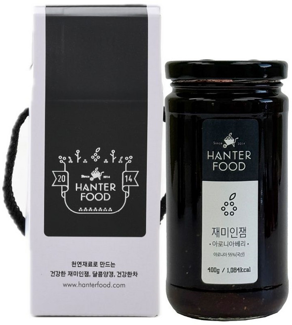 한터식품 국내산 수제 무설탕 아로니아잼 400g, 1개