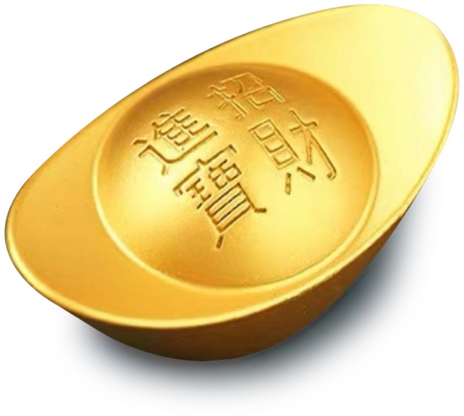 迷你金元寶擺件, 合金沙