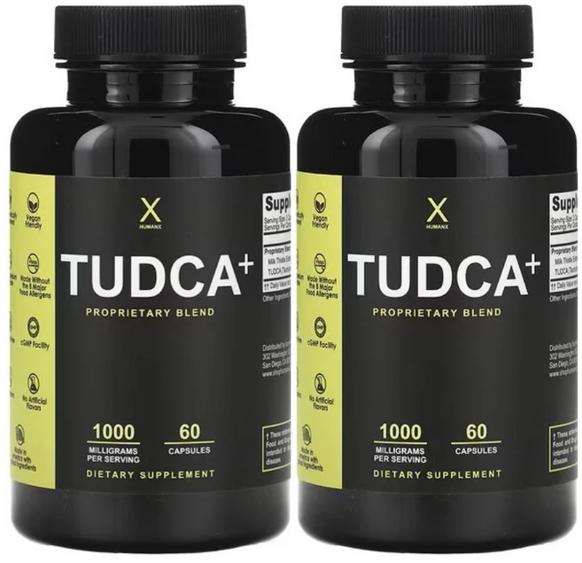 투드카 Tudca+ Humanx 1 000mg 캡슐, 60정, 2개 - 쿠팡