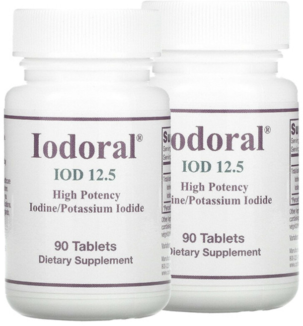 Optimox IOD 12.5碘化鉀補充錠, 90顆, 2罐