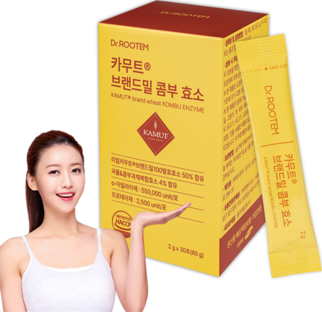 닥터루템 정품 카무트 브랜드밀 콤부 효소, 30회분, 1개