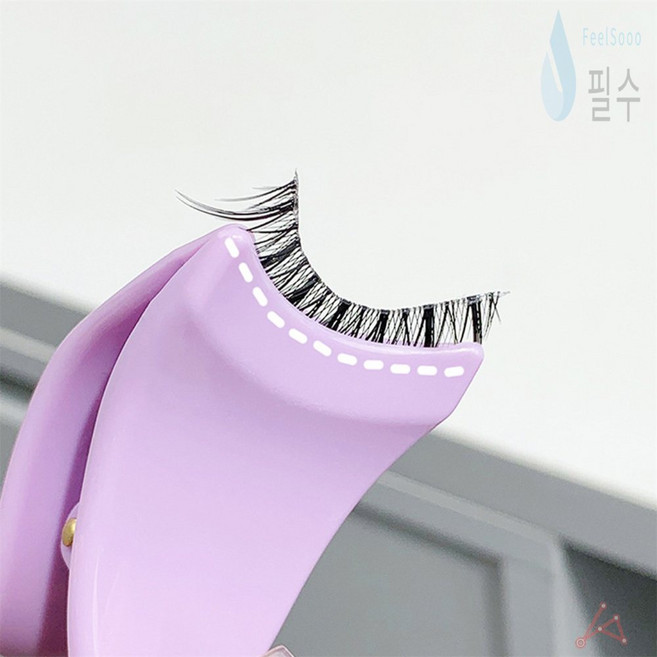 필수가게 인조속눈썹 집게 미용집게, 1개, 라일락