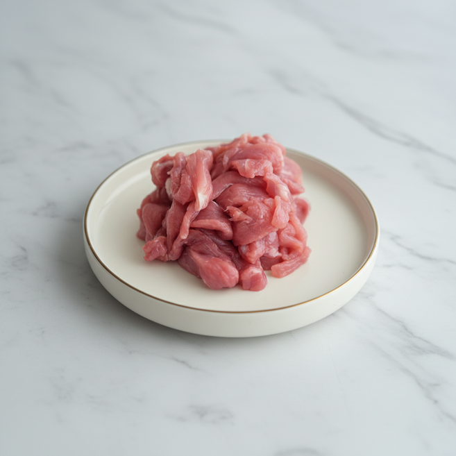 행복한돈 국내산 냉장 돼지고기 한돈 500g, 6-4 안심 잡채용 500g, 1개