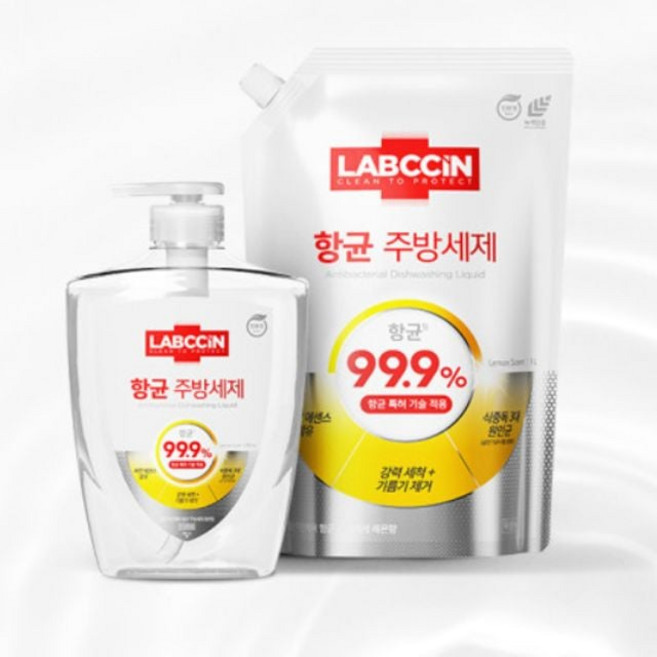 주방세제 리필형 레몬향주방세제 1.2kg리필주방 리필세정제 랩신, 1개, 1.2L