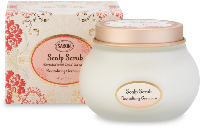 SABON 사본 헤드 스크럽 리플레니싱 제라늄 300g, 1개, 1g