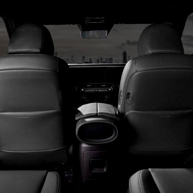 메이튼 팰리카빈 디올 뉴 팰리세이드 LX3 튜닝 용품 시트백 커버 킥매트 카시트 보호 운전석/조수석 세트, 1개, 블랙 (세트)