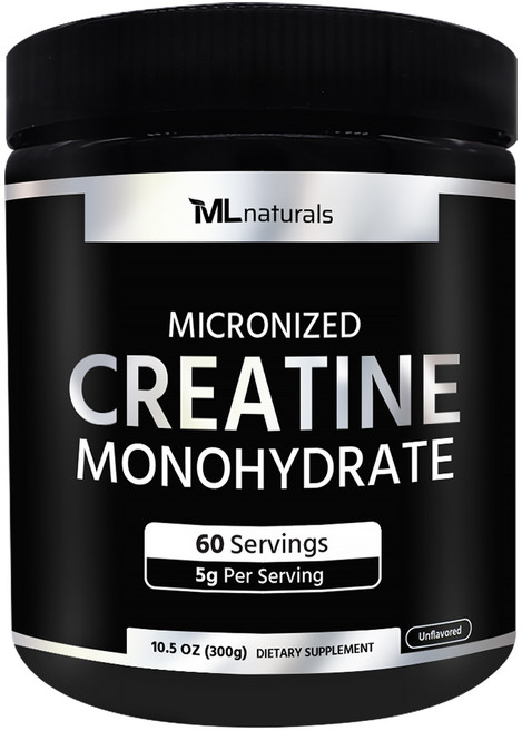 [미국번개배송] 신제품 착한명품 마이라이프 내추럴스 마이크로나이즈드 크레아틴 모노하이드레이트 (분말), 300g, 1개