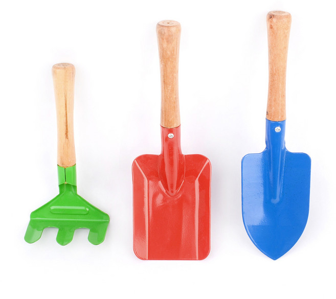 텃밭용 미니 삽 세트 마늘 조개 농장체험 잡초제거 호미괭이 모종 분갈이 3개 세트, 5세트