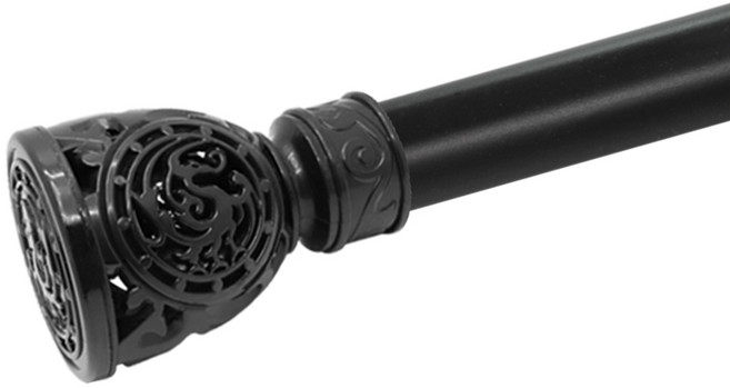 한국레일갤럭시 35mm 로얄 커튼봉 커텐봉, 블랙