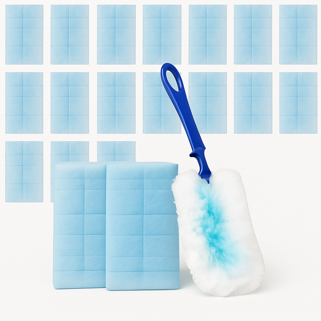 노아리스 다용도 먼지제거 먼지털이, 20개, 블루화이트