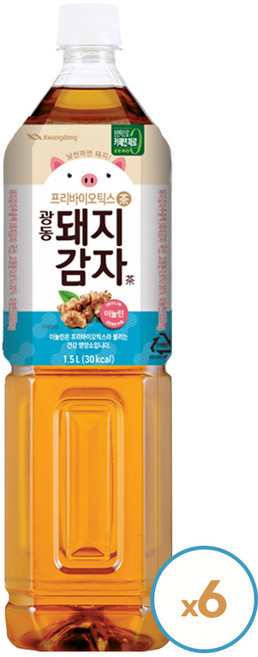 광동 돼지감자차, 1.5L, 6개
