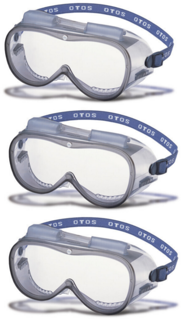 오토스 작업보안경 고글, S-506BX, 3개