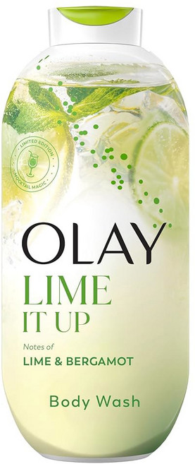 여성용 올레이 바디 워시 24/7 스킨 프레시 마이애미 모크테일 식물성 클렌저 B3 및 블렌드 모든, 4 Lime It Up with Lime & Berga, 22 Fl Oz (Pack of 1), 650ml