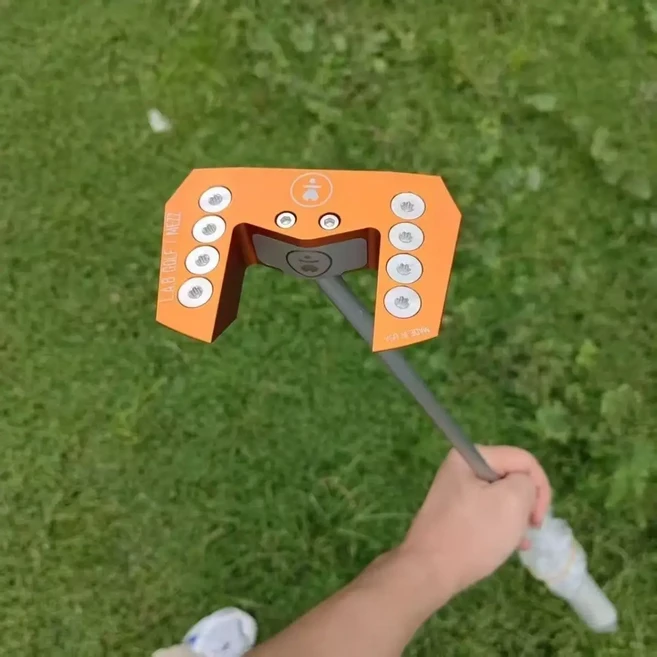 LAB Golf MEZZ.1 퍼터 밸런스드 제로 토크 스틸 33 인치 샤프트 골프 클럽 헤드 커버 포함, White shaft 33 inch, 04 orange, 1개