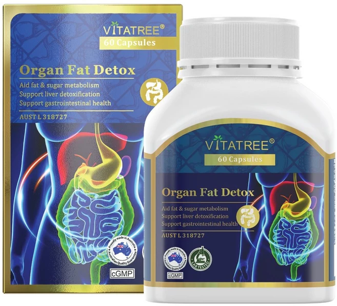 [호주직구] 비타트리 내장지방 디톡스 다이어트 가르시니아 실리마린 비타민 복합영양제 Vitatree Organ Fat Detox, 1개, 60정 - 쿠팡