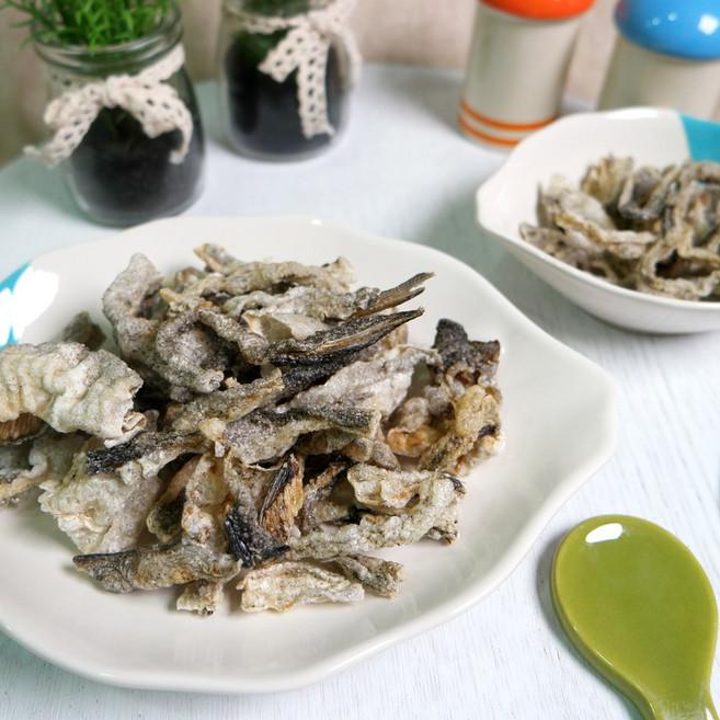 명태껍질튀각 85g x 3봉 튀각 부각 황태 명태껍질 콜라겐 듬뿍 쪽빛누리, 3개