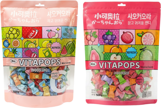 샤오커오라 시즌 1탄+2탄 콜라보 패키지 세트 20가지맛, 2개, 500g
