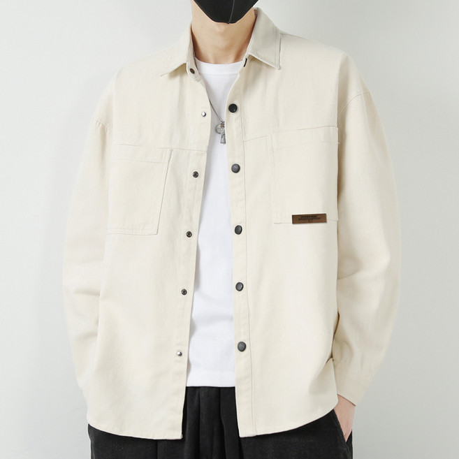 남성 봄가을 카고 셔츠 자켓 루즈핏 캐주얼