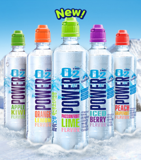 농심 파워오투 500mlx6 애플키위 오렌지레몬 아이스베리 복숭아자몽향, 500ml, 6개