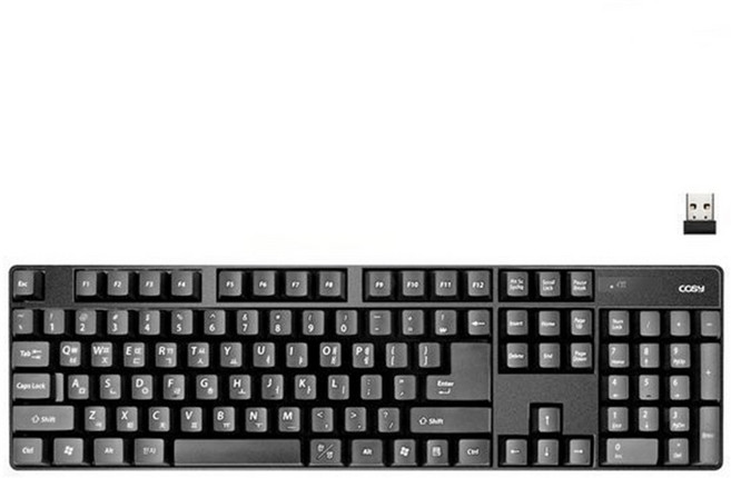 코시 토니 노베젤 초슬림 키스킨 무선 키보드 KB2062WL, 블랙