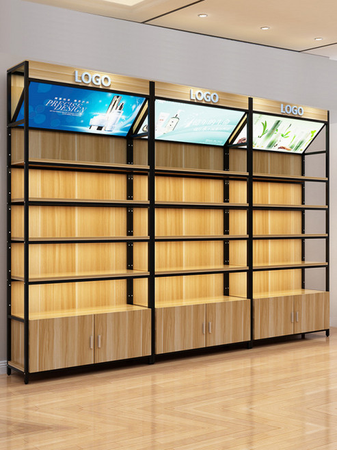 대형 화장품 LED 디스플레이 진열장 정리대 보관함