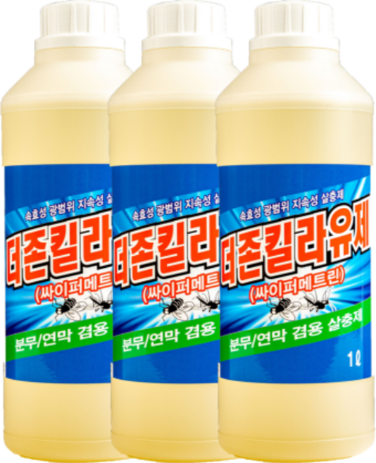 더존킬라유제 1L 바퀴벌레 파리 진드기 모기 살충제, 3개