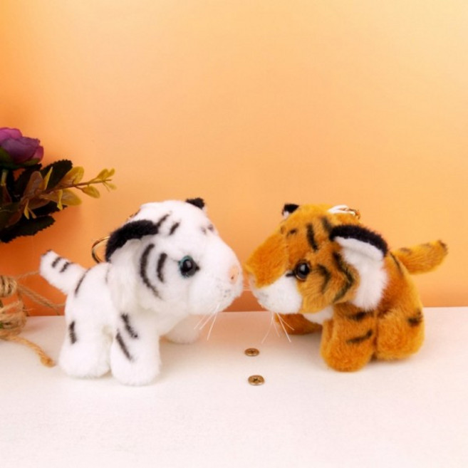 어린이집 선물 고급 인형 호랑이 키홀더 키링 열쇠 고리 패션 유치원 어린이 날 기념일, 호랑이인형키홀더-브라운