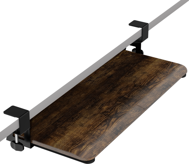 Ergomaker 슬라이딩 책상 키보드 트레이 키보드 받침대 거치대 데스크 확장선반 65cm, 1개, 히코리