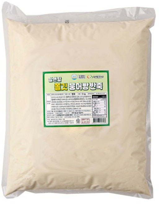 알앤알 쫄깃 붕어빵 반죽 10kg(5kg X 2봉) 대용량 반죽, 없음, 5kg, 2개